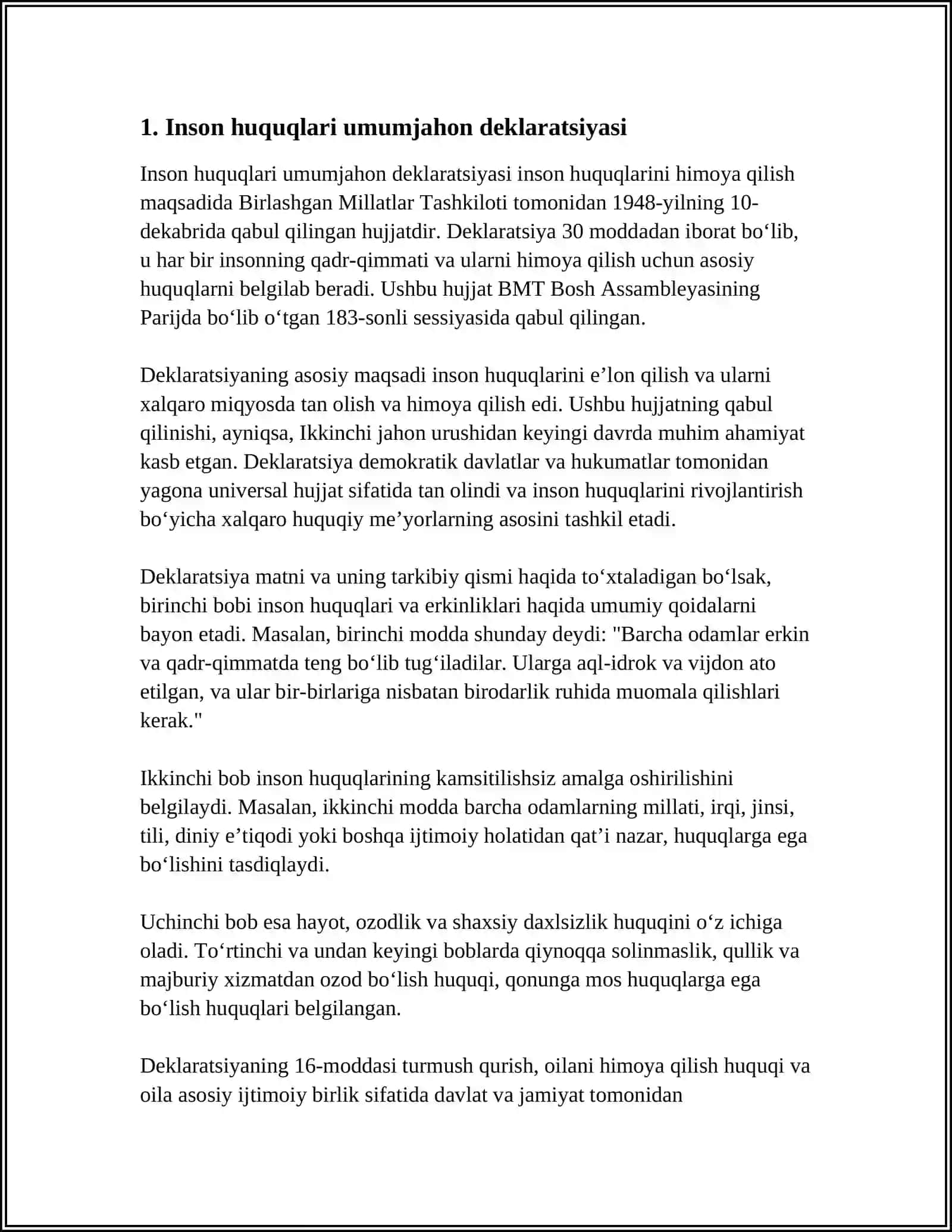 ISLOMDA INSON HUQUQ VA ERKINLIKLARINI TA'MINLASHINING O'ZIGA XOS JIHATLARI 4