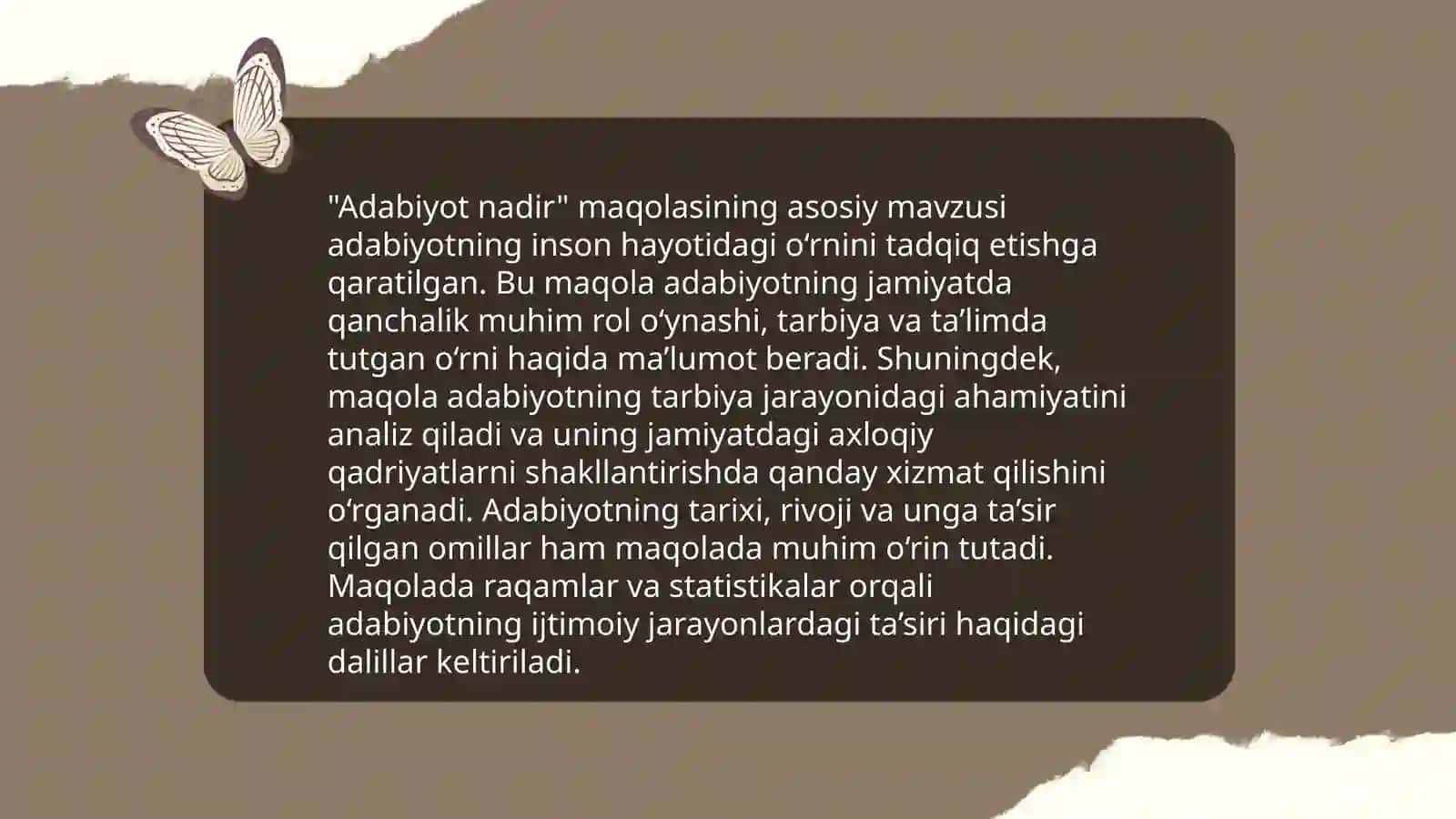 "Adabiyot nadir" maqolasi 4