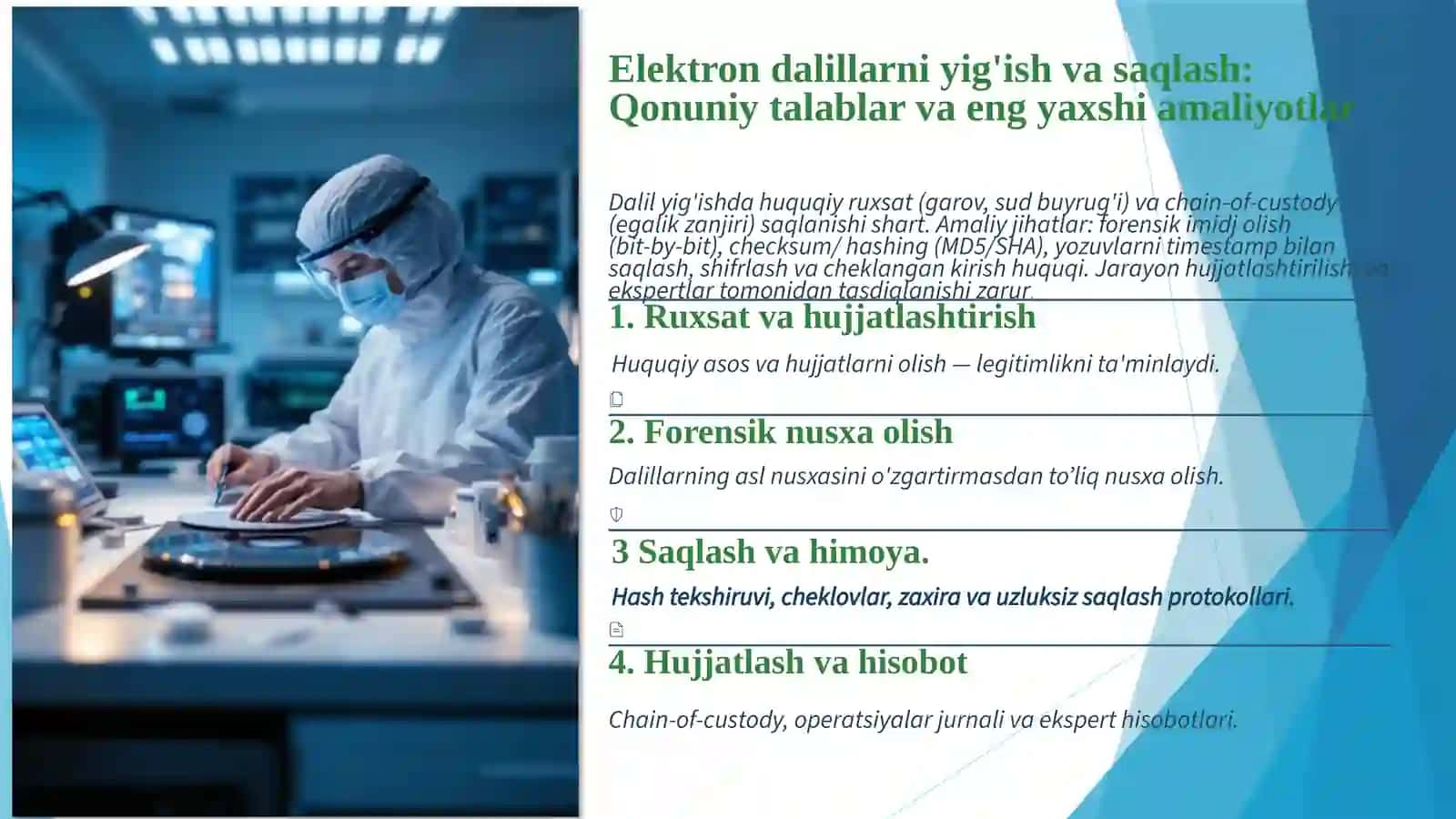 Elektron dalillarni sudda baholash: Huquqiy va amaliy muammolar tahlili 4