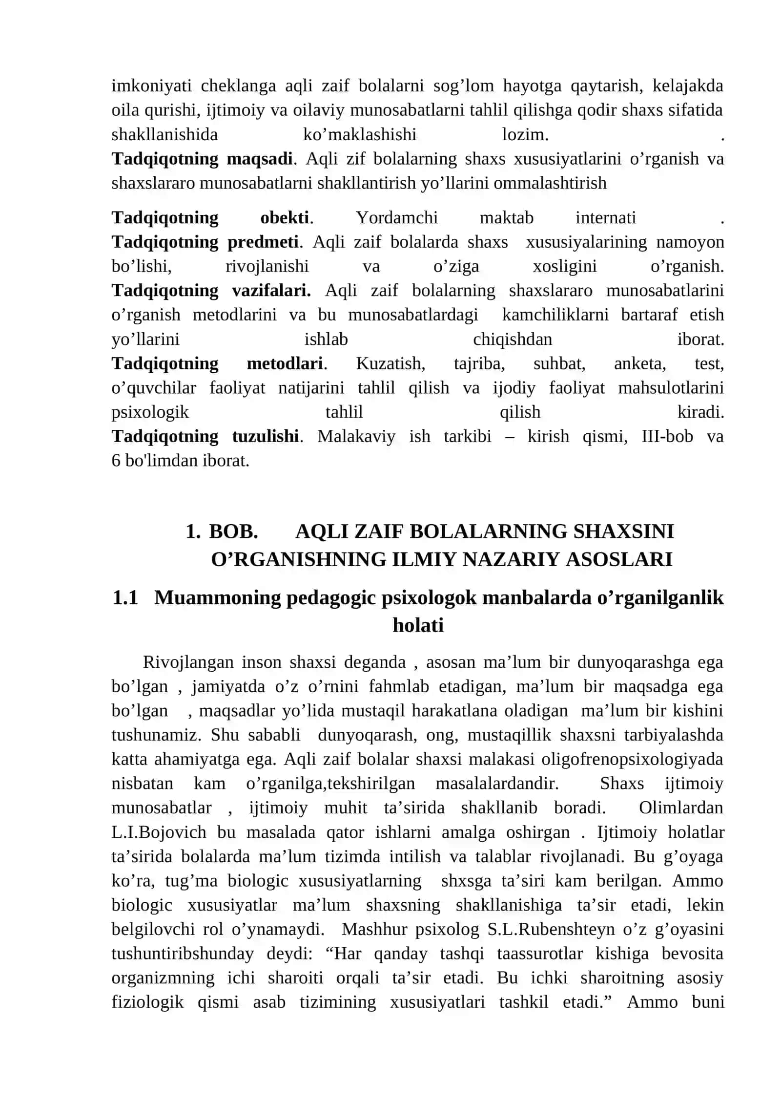 Aqli zaif bolalarning shaxsini o’rganishning ilmiy nazariy asoslari 4
