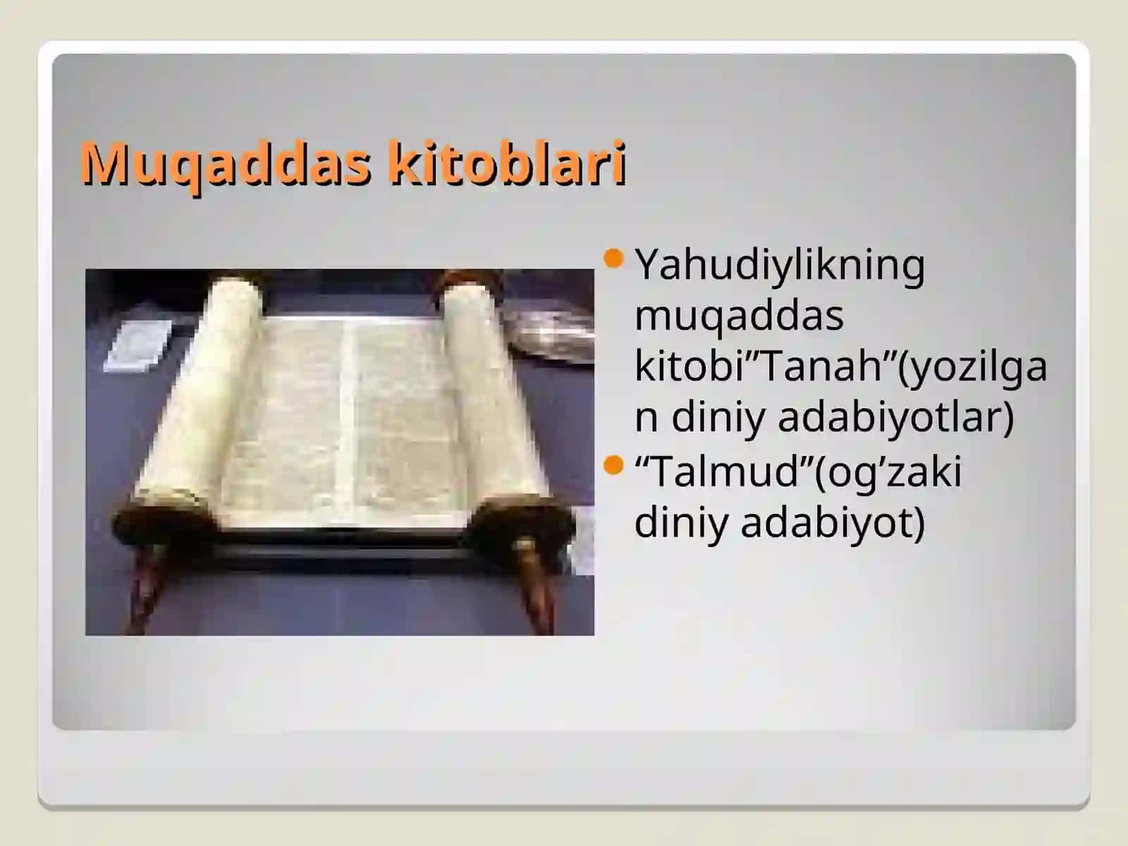 Yahudiylik dininig paydo bulishi 4