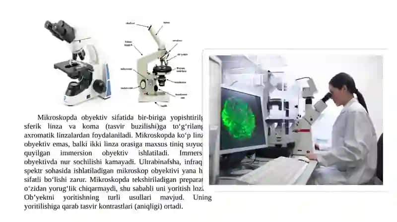 Mikroskop bilan ishlash . 4