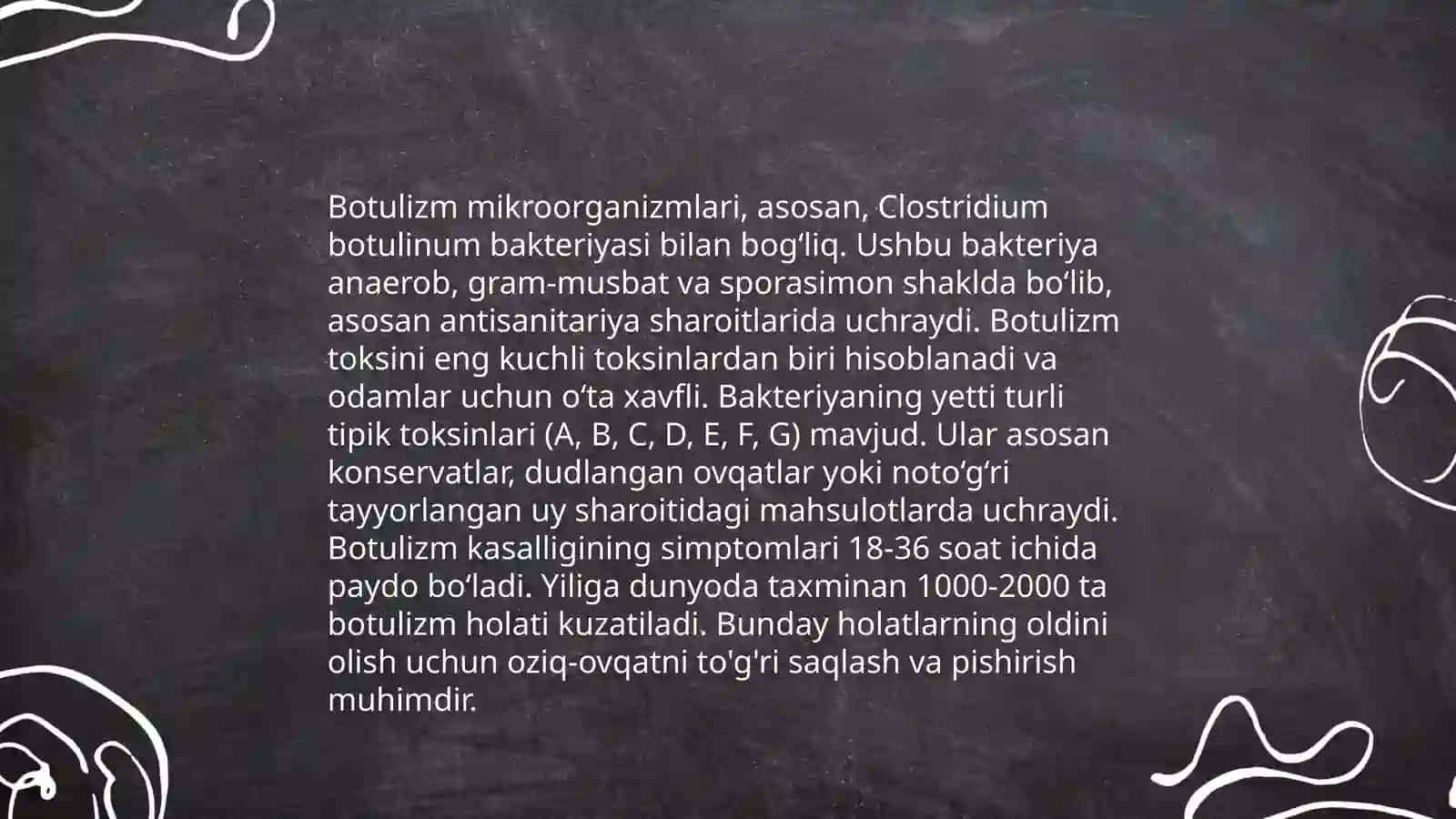 Botulizm, ovqat toksikoinfeksiyasi 4