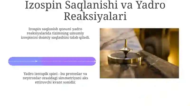 Yadrolarning izatopik spini 4