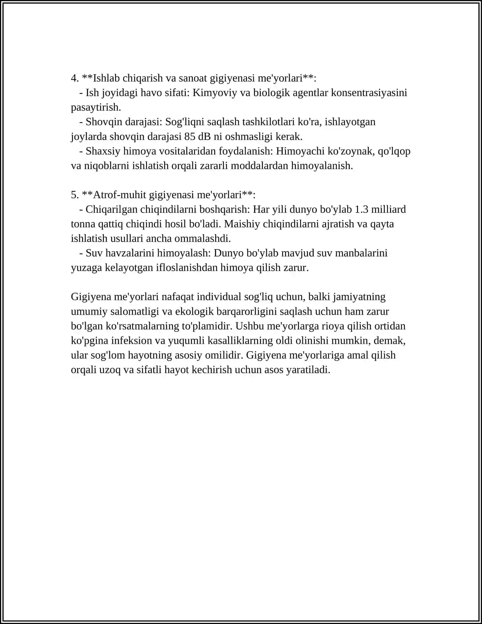ISHLAB CHIQARISH KORXONALARI LABARATORIYALARI SANITARIK GIGIYENIK HOLATIGA QO'YILGAN TALABLAR 4