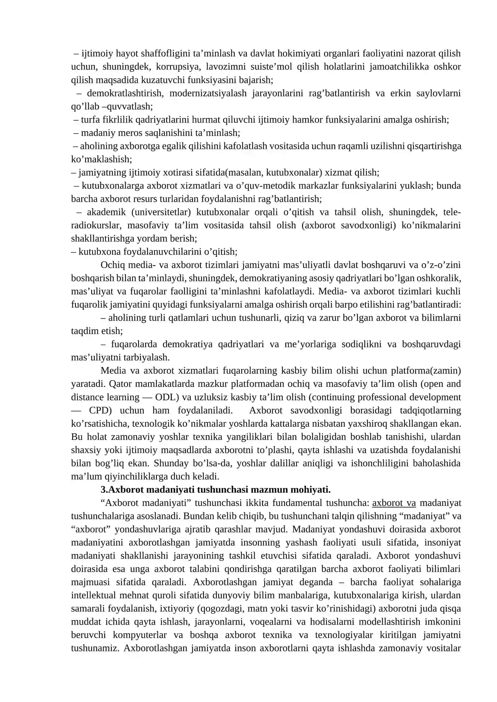 MEDIA SAVODXONLIK VA AXBOROT MADANIYATI EVOLYUTSIYASI HAMDA JAMIYATDAGI AHAMIYATI 4