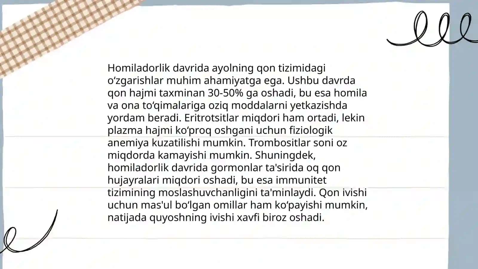 Qon tizimining yoshga doir fiziologiyasi va gigiyenasi 4