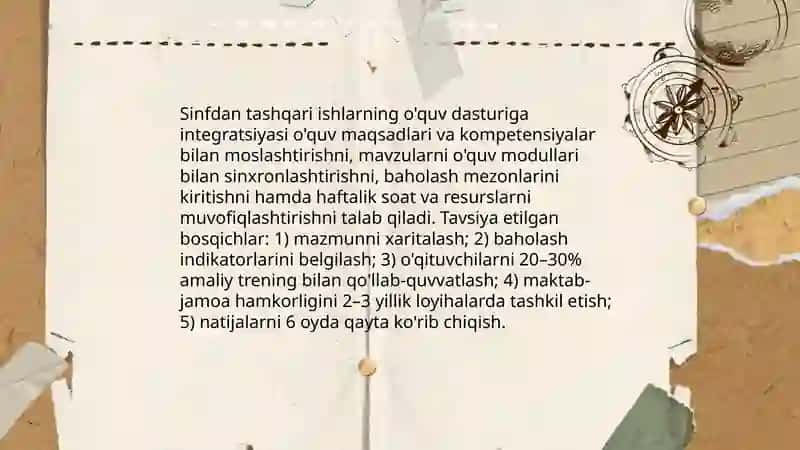 Sinfdan tashqari ishlarni tashkil etish 4