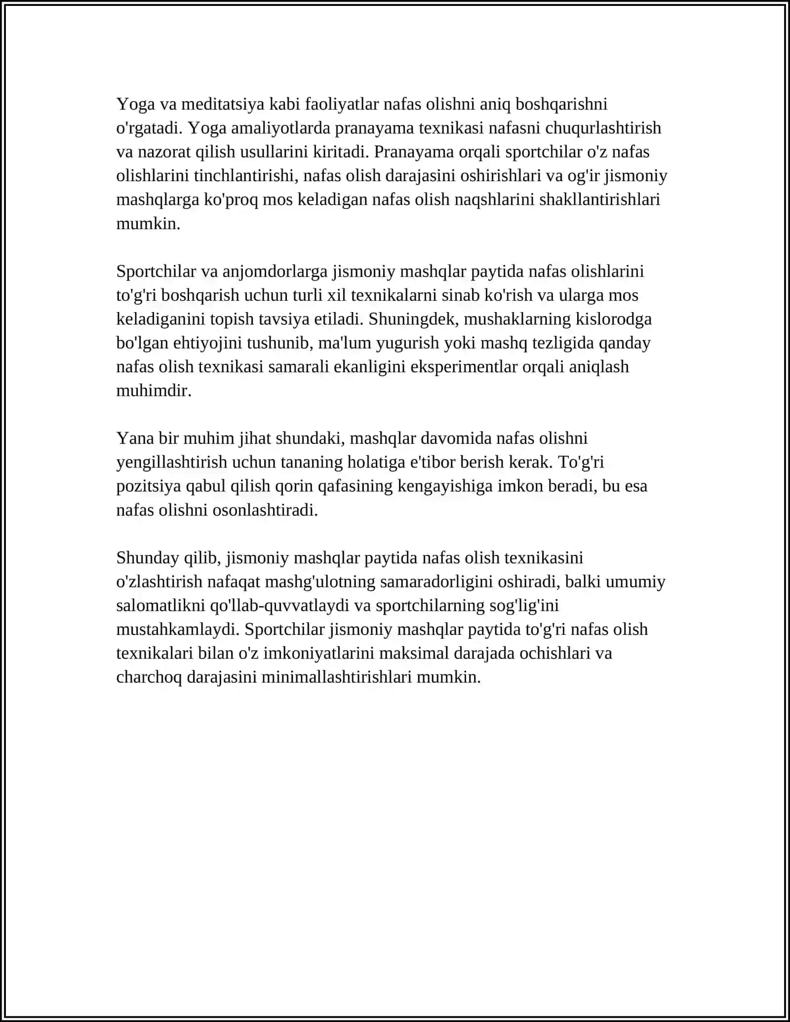 Nafas olish texnikasi jismoniy mashqlarda 4