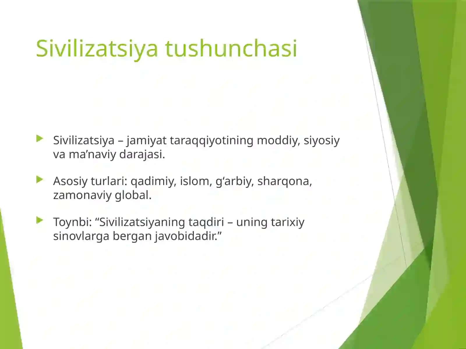 Jamiyatfalsafasi.Tarixfalsafasi,sivilizatsiyavamadaniyat 4