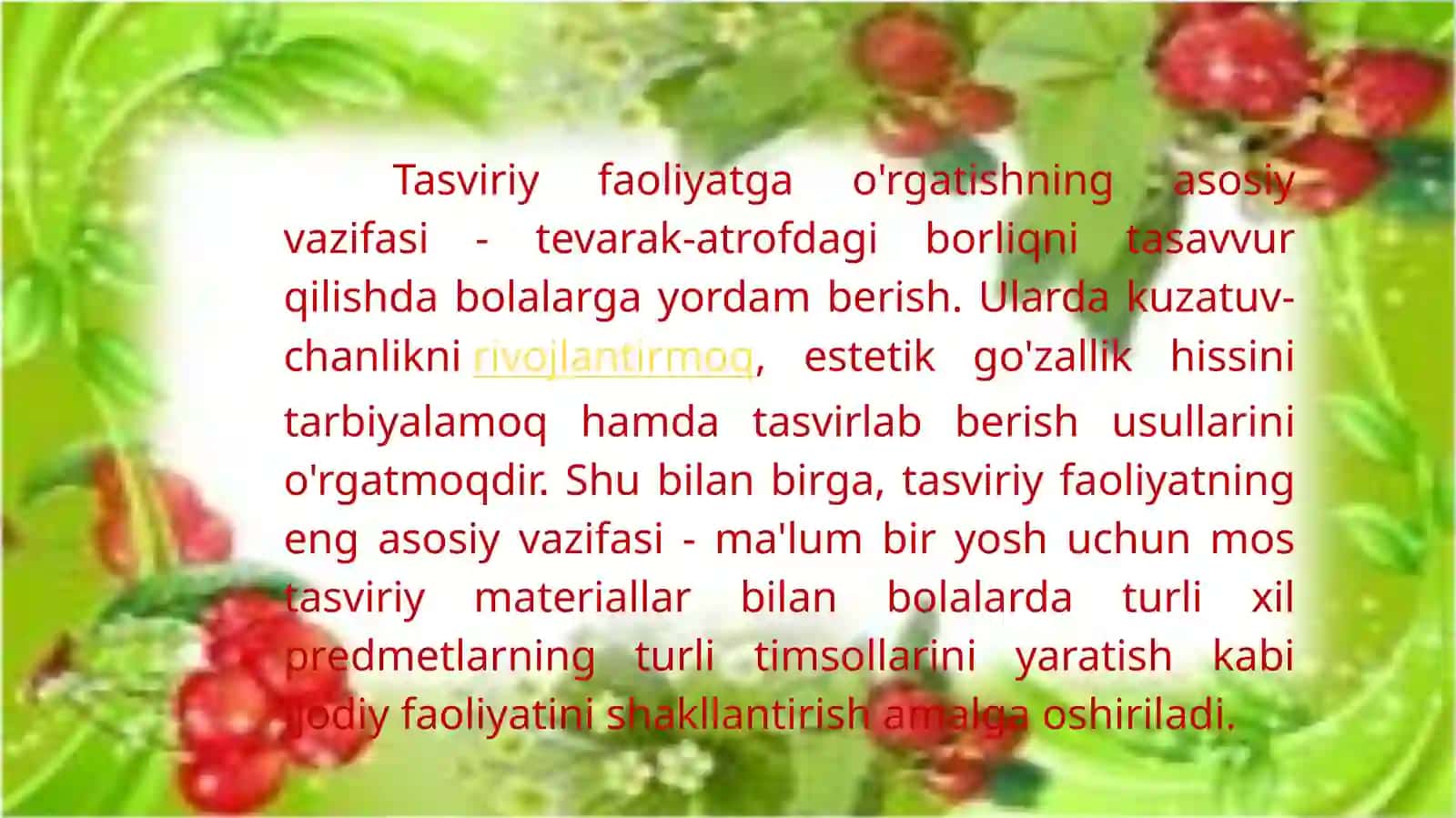 Maktabgacha ta’limda rasm chizish mashg’ulotrarini tashkil qilish 4