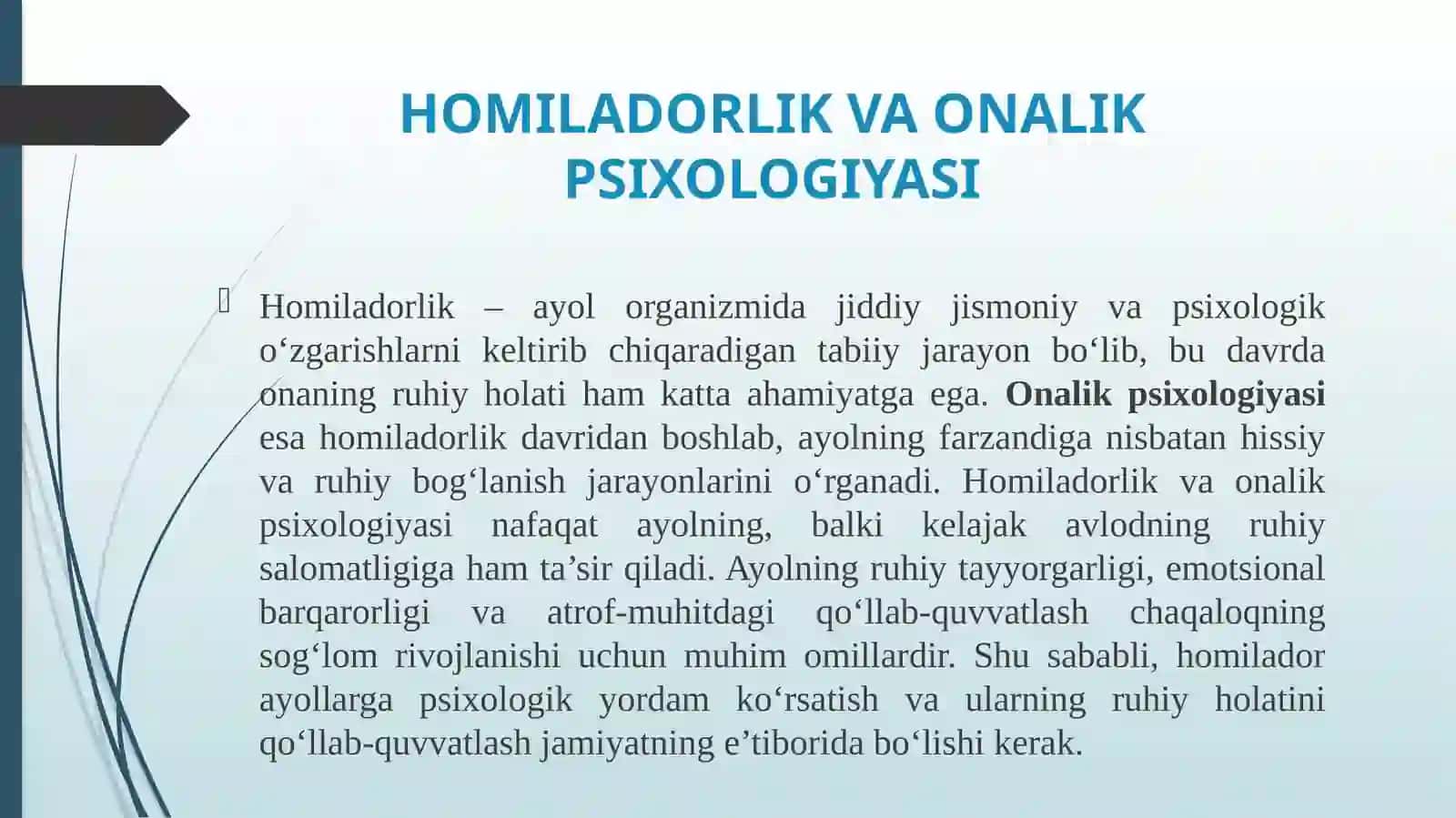 Perinatal psixologiyaning umumiy konsepsiyalari 4