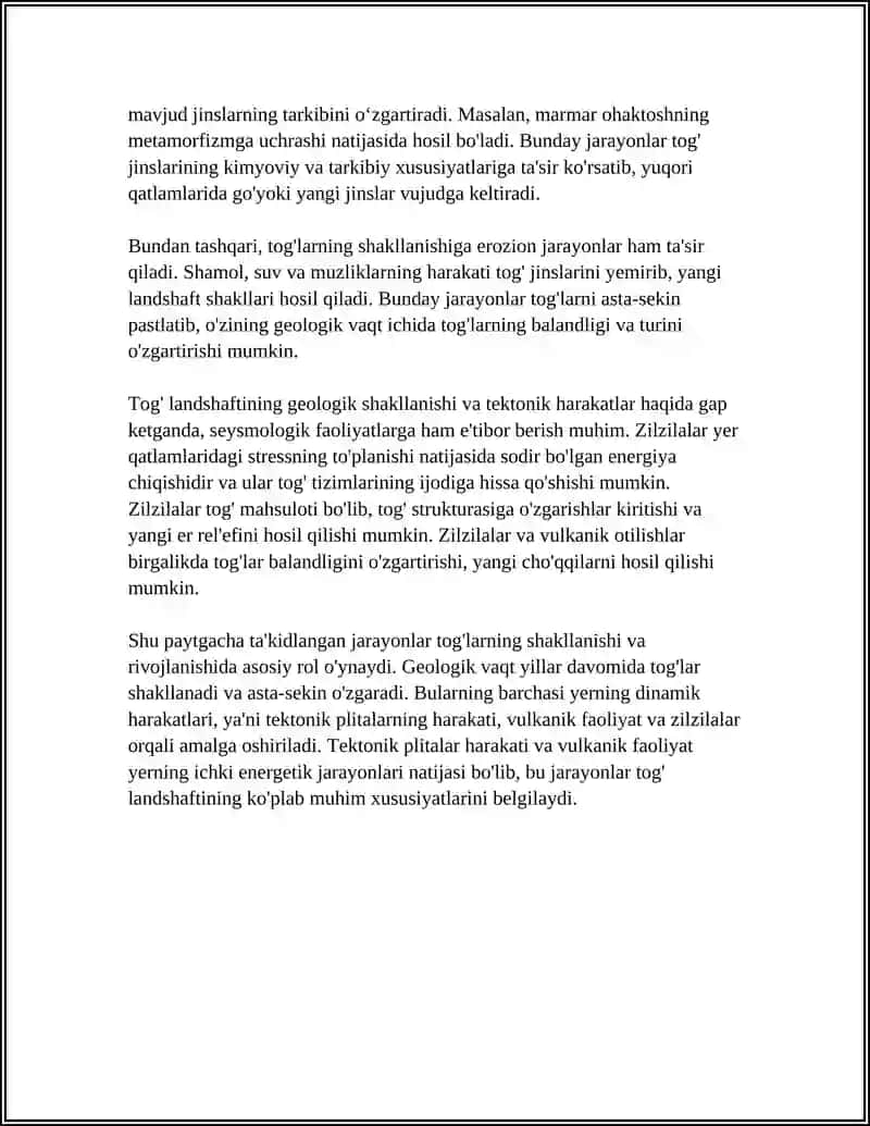 TOG' LANSHAFTI VA UNING TABIIY JARAYONLARI 4