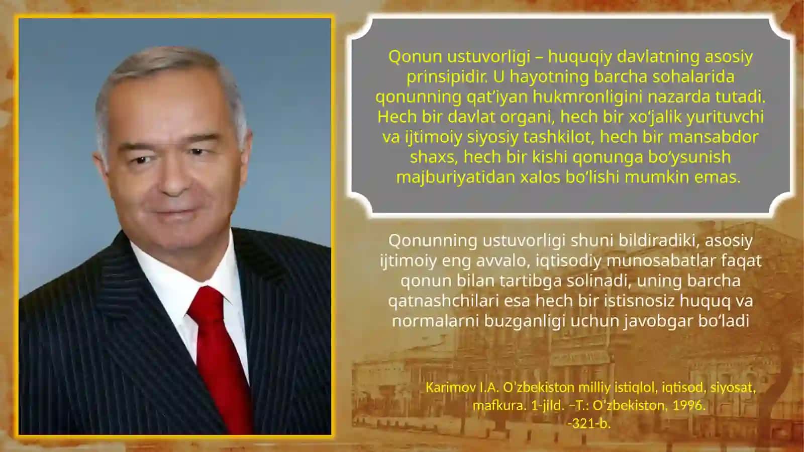 QONUN USTUVORLIGI- FUQAROLIK JAMIYATINING MUHIM OMILI 4