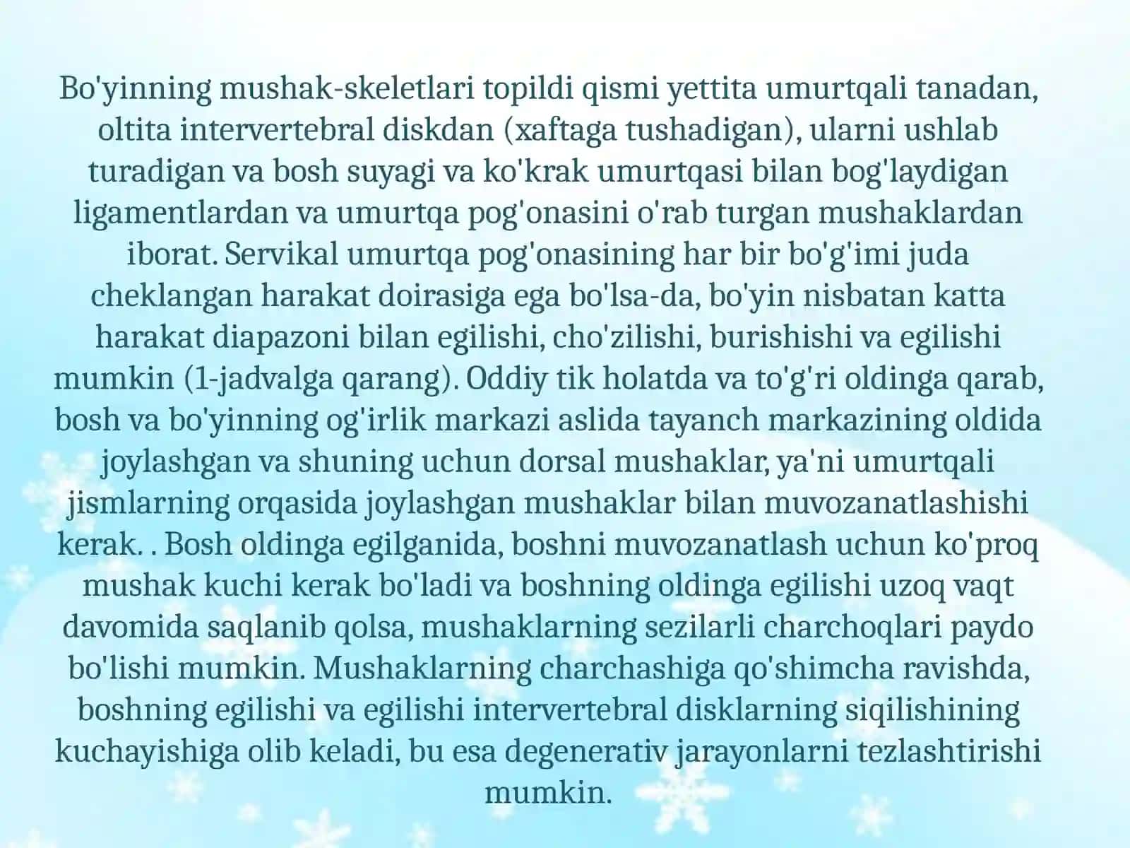 Bo’yin mushaklari fiziologiyasi 4
