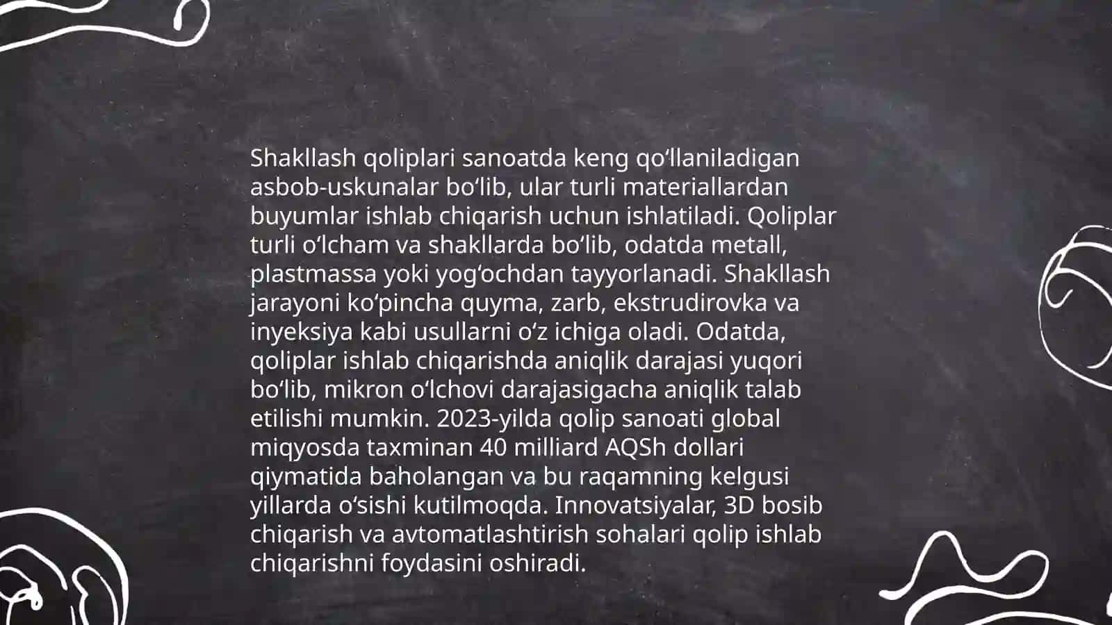 Mahsulotlariga shakl berish jihozlari va usullari 4