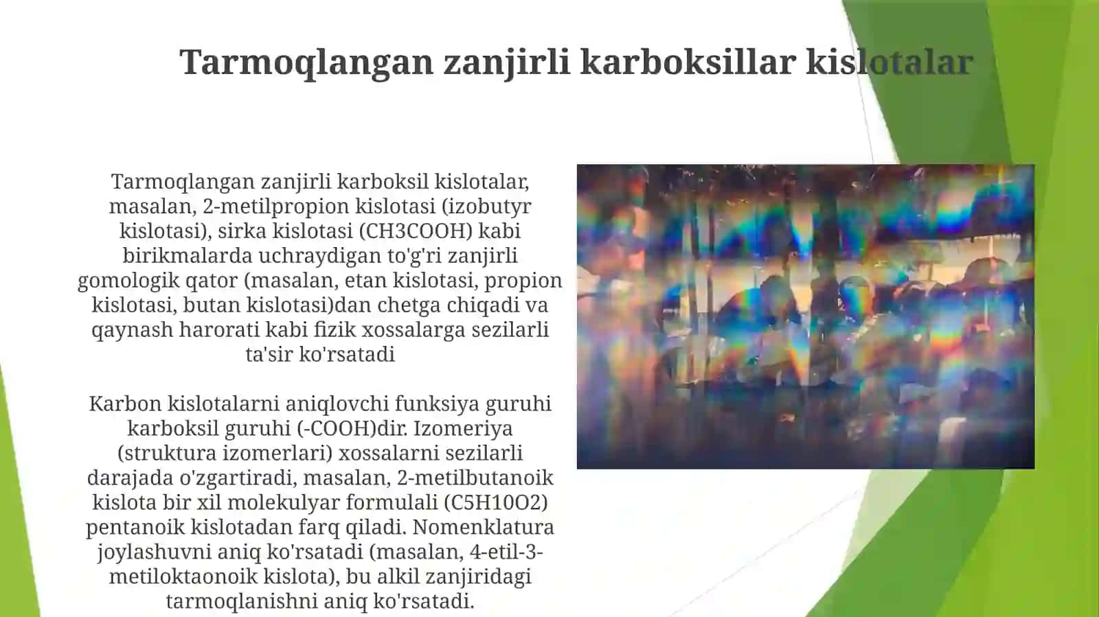 Karbon kislotalarning gomologik qatori 4