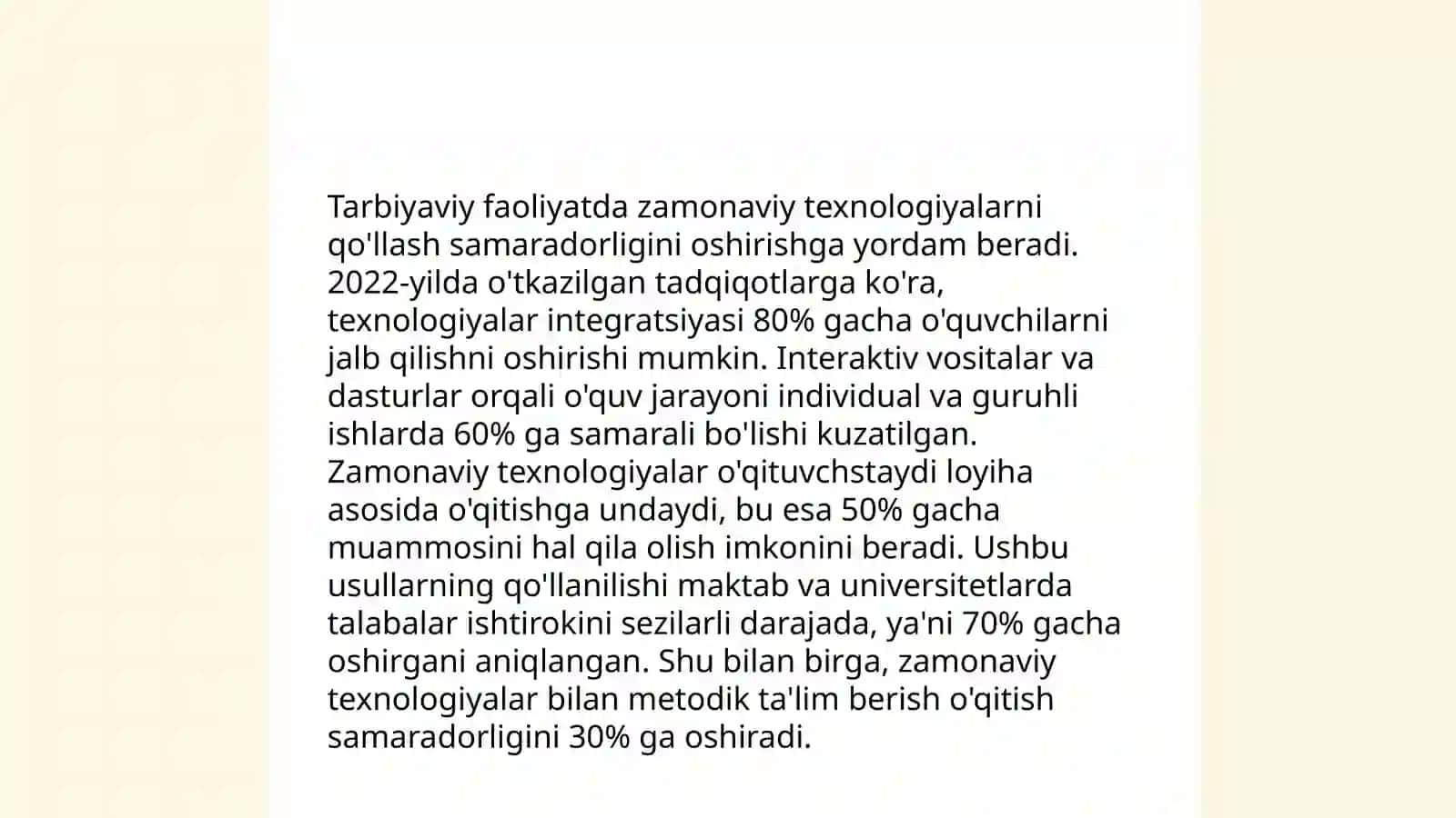 Sinf rahbarining tarbiyaviy faoliyati samaradorligini oshirish usullari 4