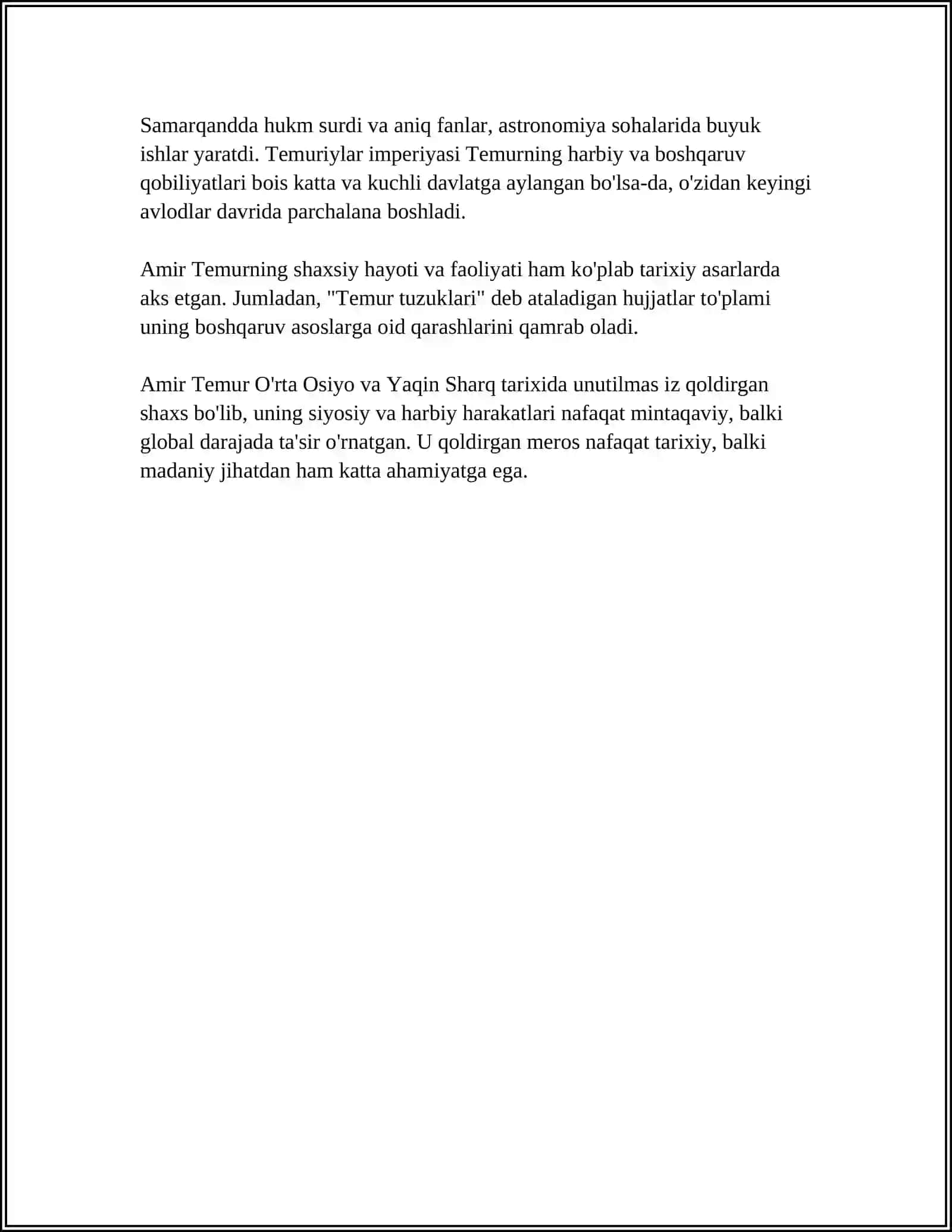 AMIR TEMUR BUYUK SARKARDA 4