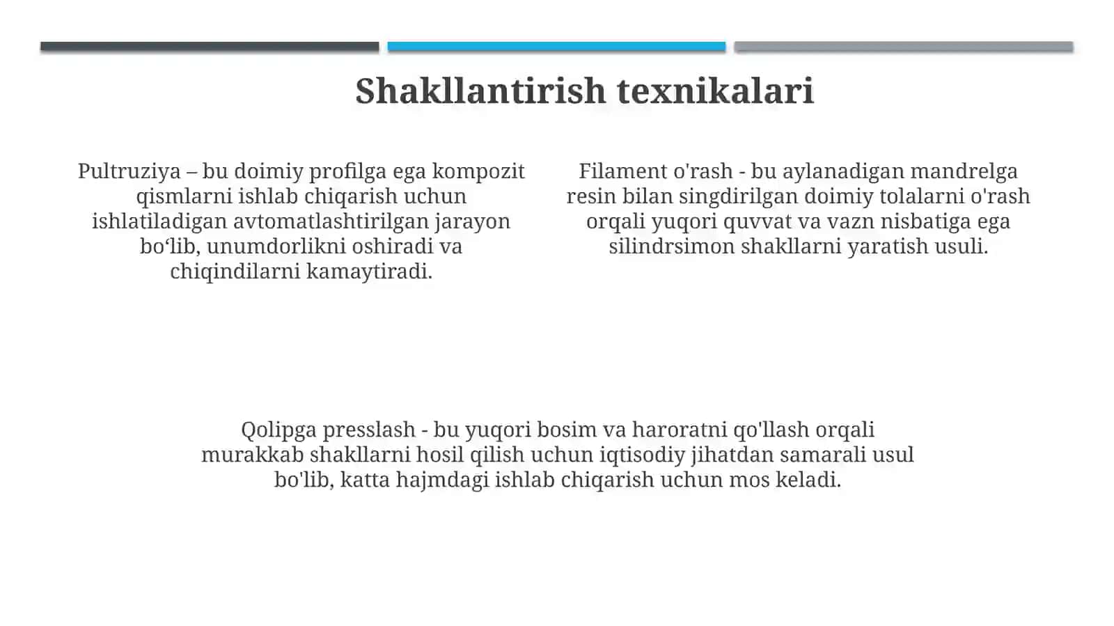 Polimerkompozitsiyasini tayyorlash texnologiyasi 4