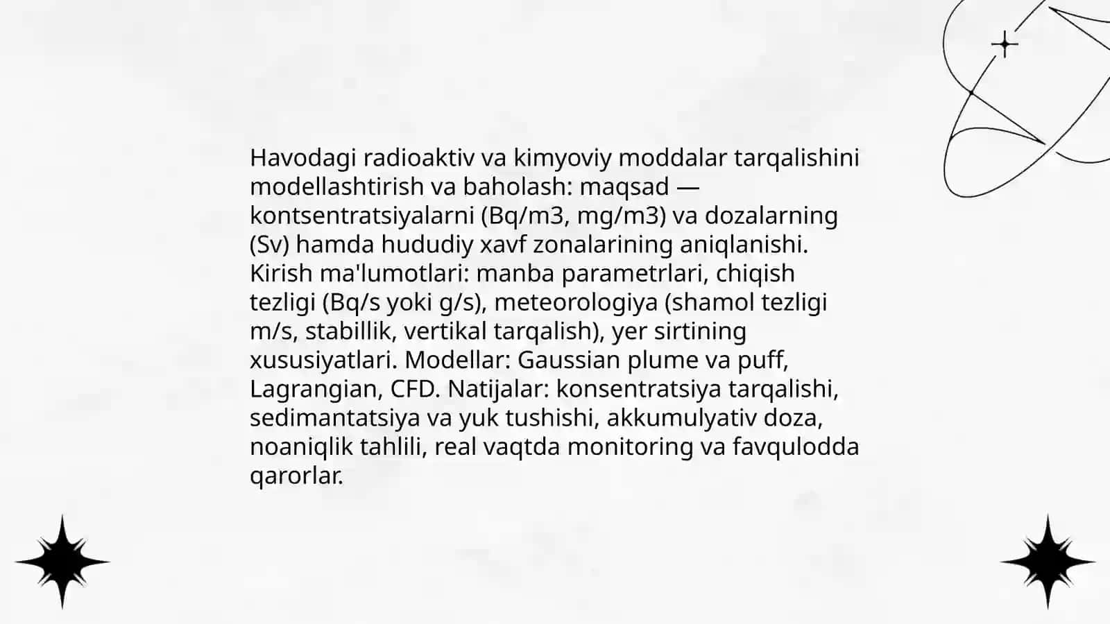 Favqulodda vaziyatlarda radiatsion, kimyoviy vaziyatlarni baholash 4