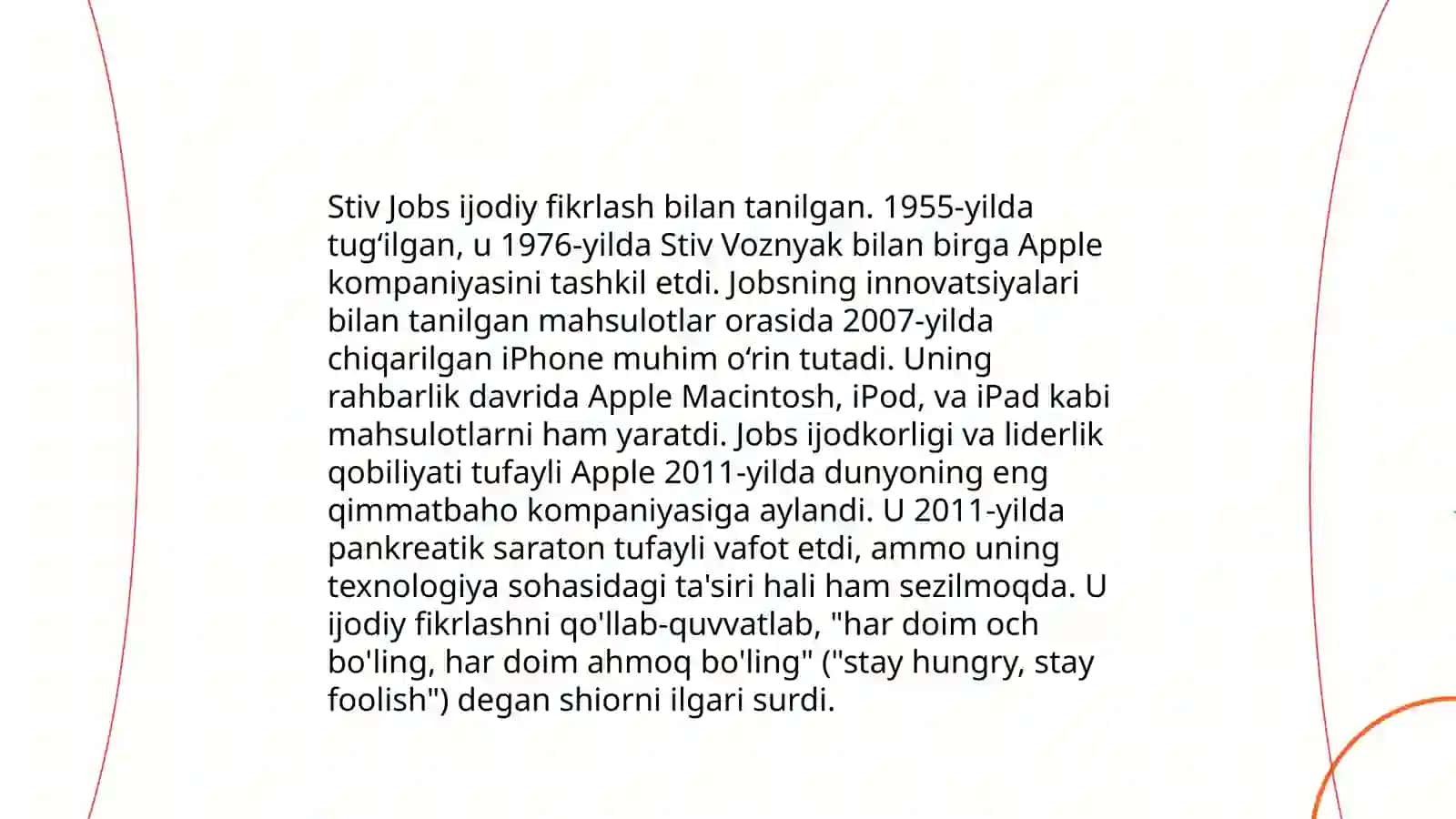 Steve Jobsning ta'limiy falsafasi 4