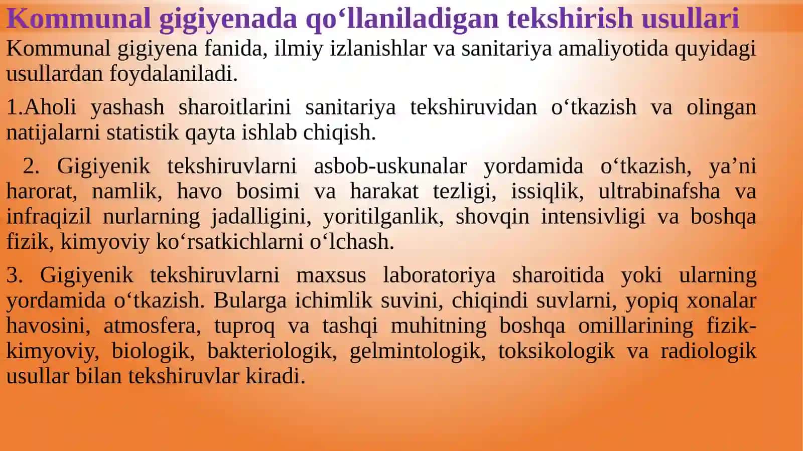 Kommunal gigiyena fani haqida tushincha 4