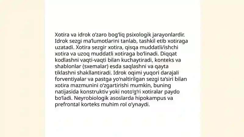 Diqqat va idrok 4
