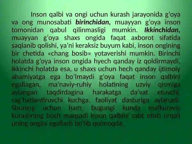 Milliy mafkurani o’quvchi yoshlar ongi va qalbiga singdirishda maktab pedagogining ma’suliyati 4