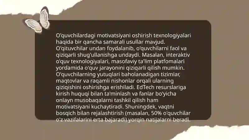 Yuqori sinf o'quvchilarning psixologik muommolarini hal qilish texnologiyasi 4