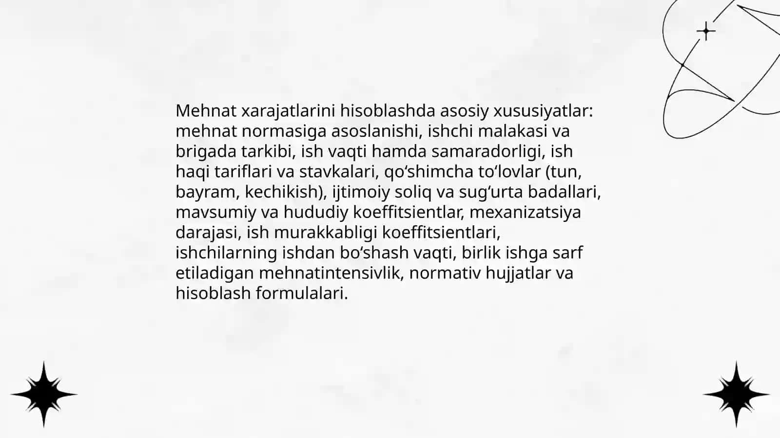 Qurilish ishlari tannarxini kalkulyatsiya qilishning xususiyatlari 4