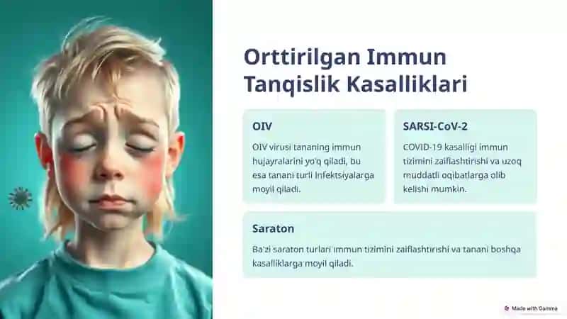 Immun Tanqislik Holatlari: Profilaktika va Terapiya 4