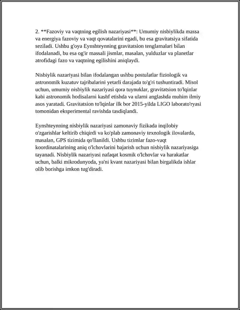 Nisbiylik nazariyasi elementlari 4