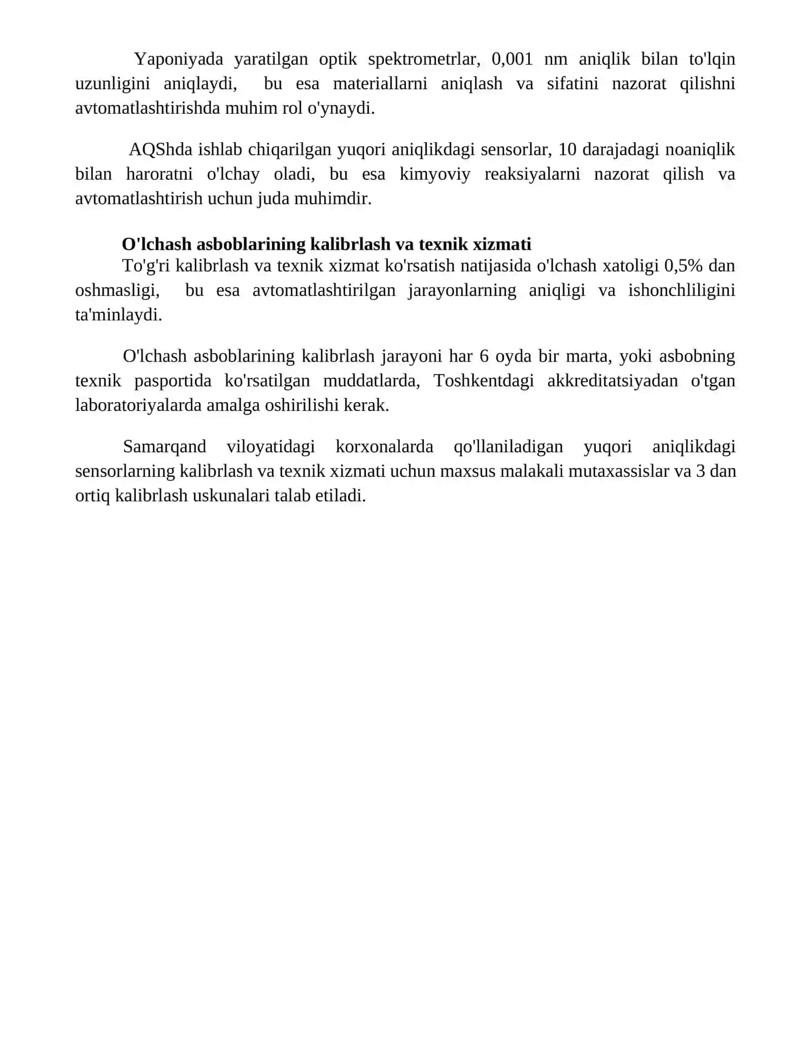 Zamonaviy o‘lchash asboblarining avtomatlashtirishdagi roli 4