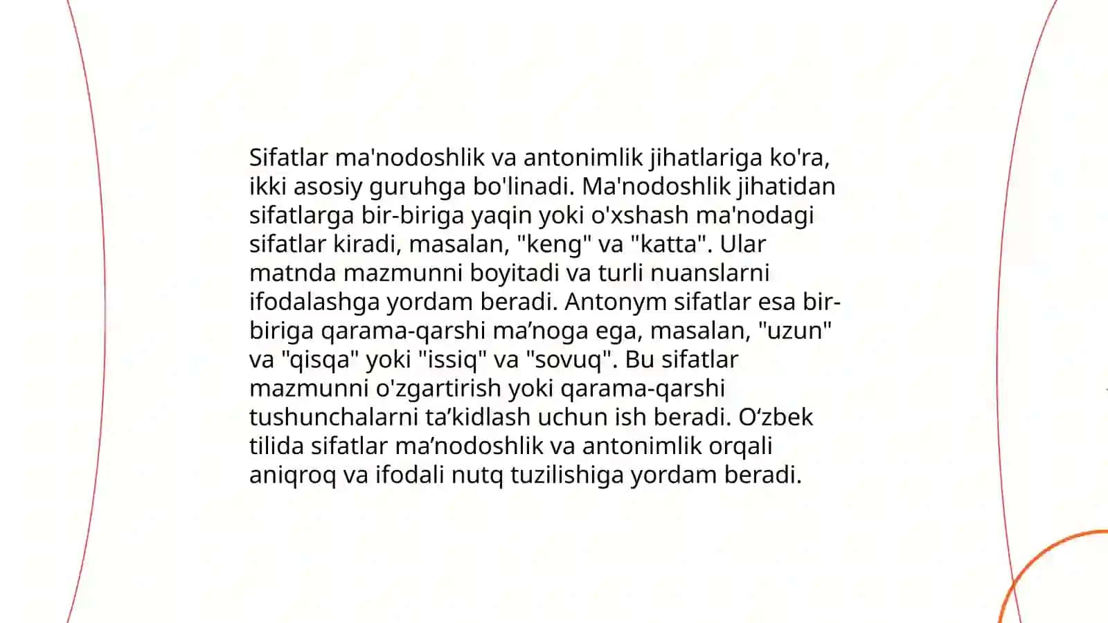 Sifat va uning Grammatik kategoriyalari 4