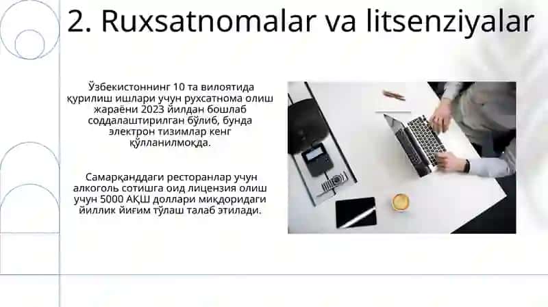 Biznesni huquqiy tartibga solishning asosiy husuiyatlari 4
