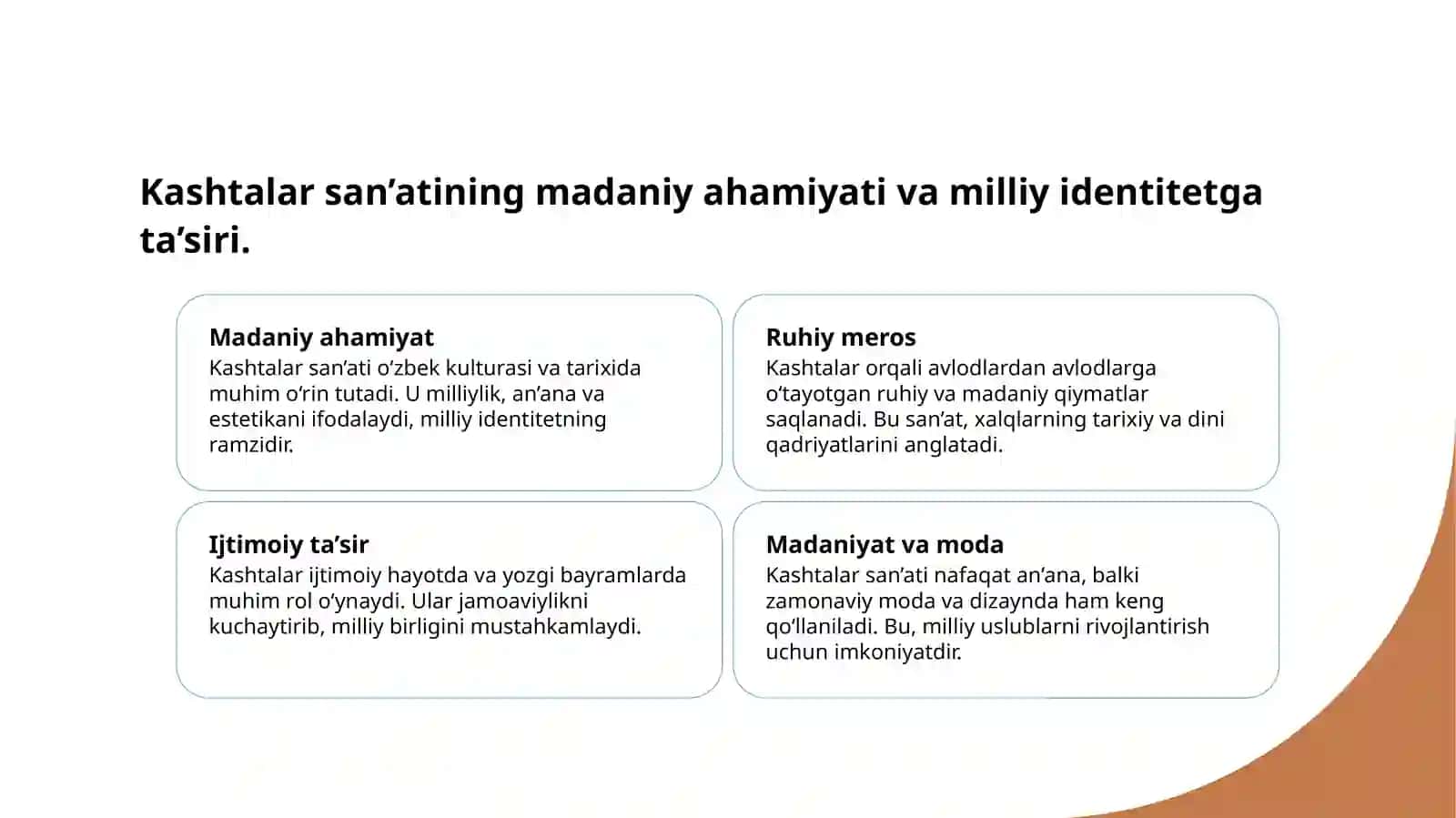 Buyumlarni kashtalar bilan bezatish 4