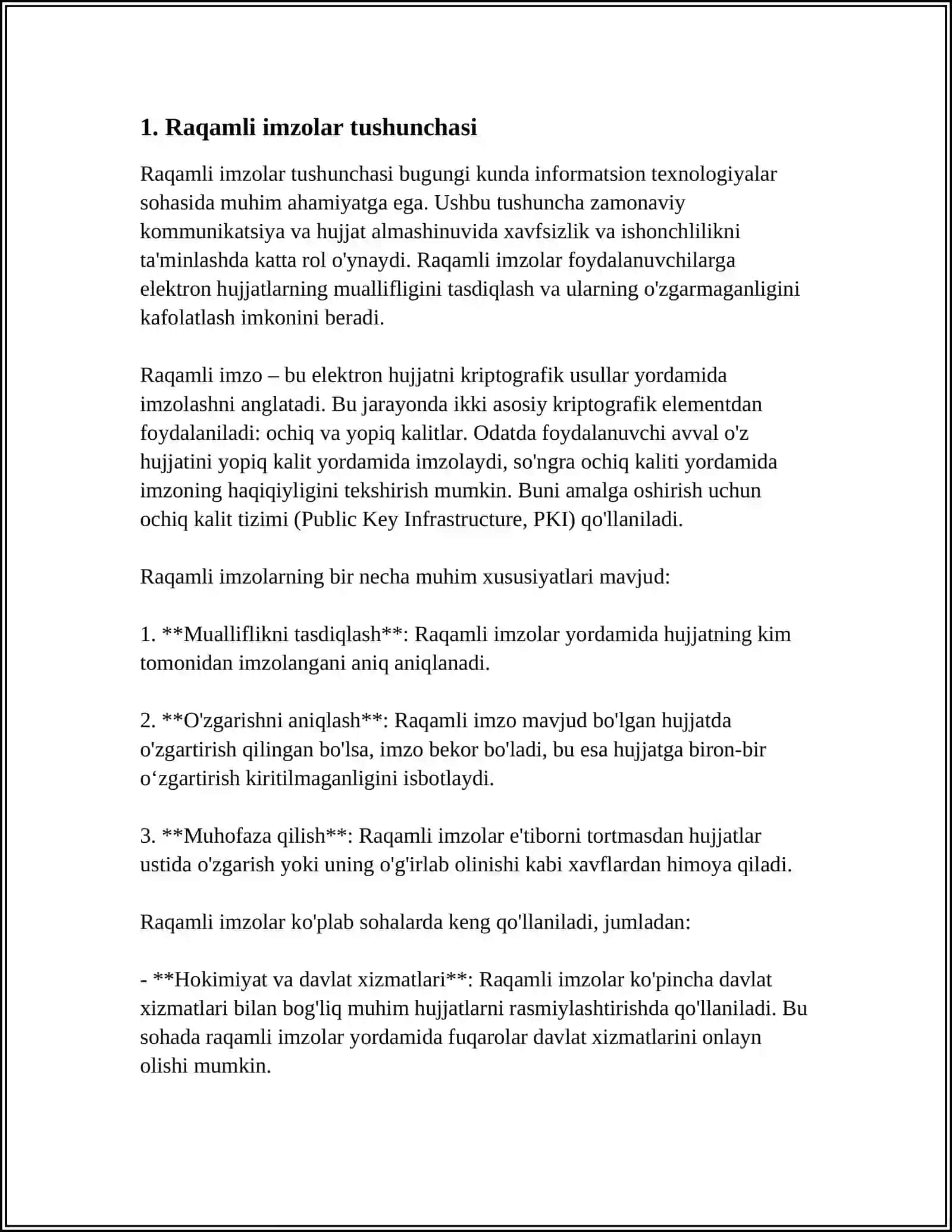 RAQAMLI IMSLAR KLLASIFIKATSIYASI, MARKALANISHI VA SXEMALARDA SHARTLI BELGILANISHI 4