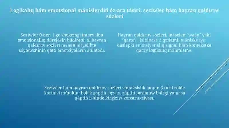 Leksikalıq ańlatpa quralları hám stilistik usıllar 4