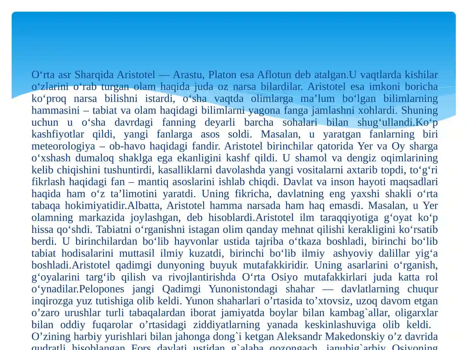 ARISTOTEL FAROBIY VA KAND ONTOLOGIYASIDA KATEGORIYALAR TASNIFI QIYOSIY TAHLIL E`TISH 4