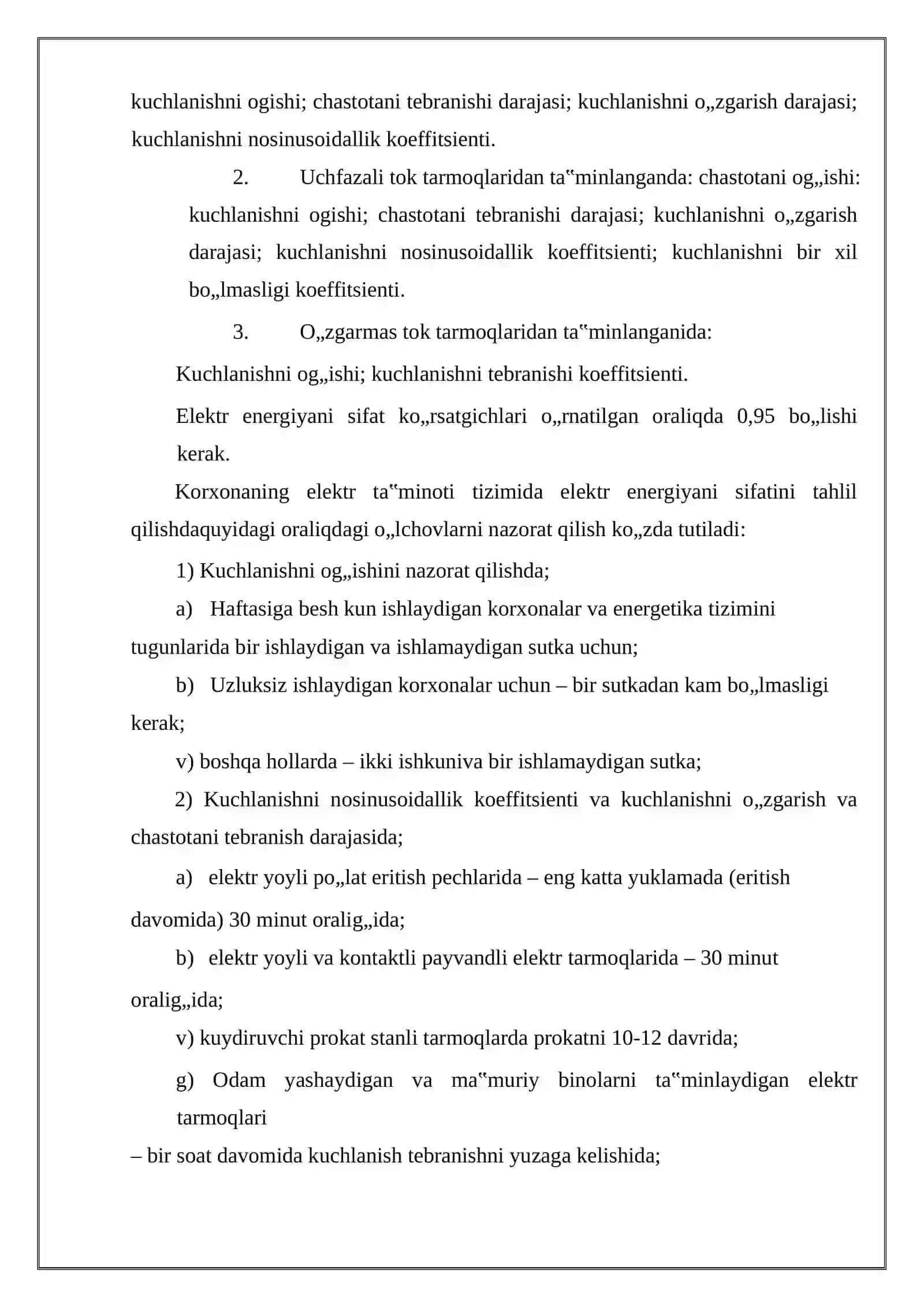 Elektr Energiyasining Sifat Ko'rsatkichlari 4