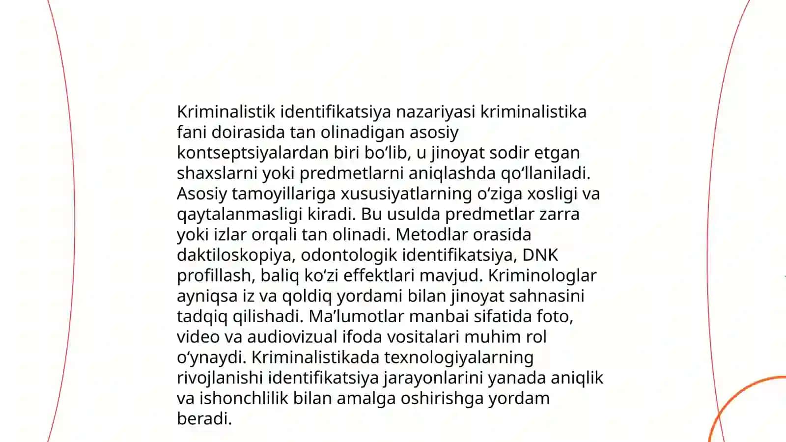 Kriminalistik identifikatsiyaning mazmun mohiyati 4