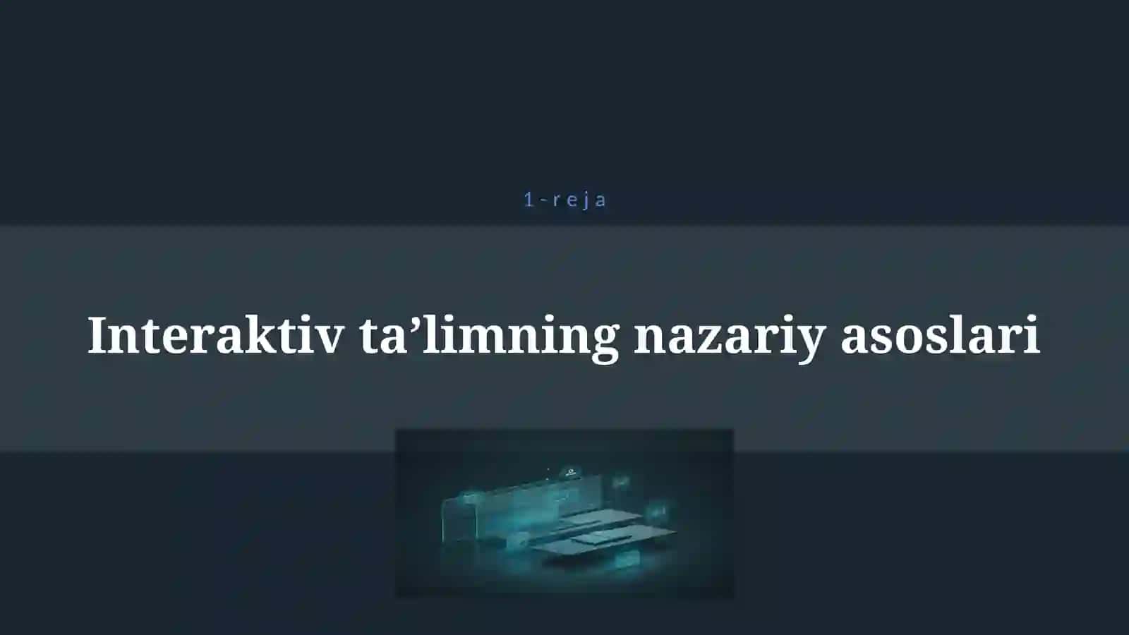 INTERFAOL METODLAR VA ULARNING TASNIFI 4