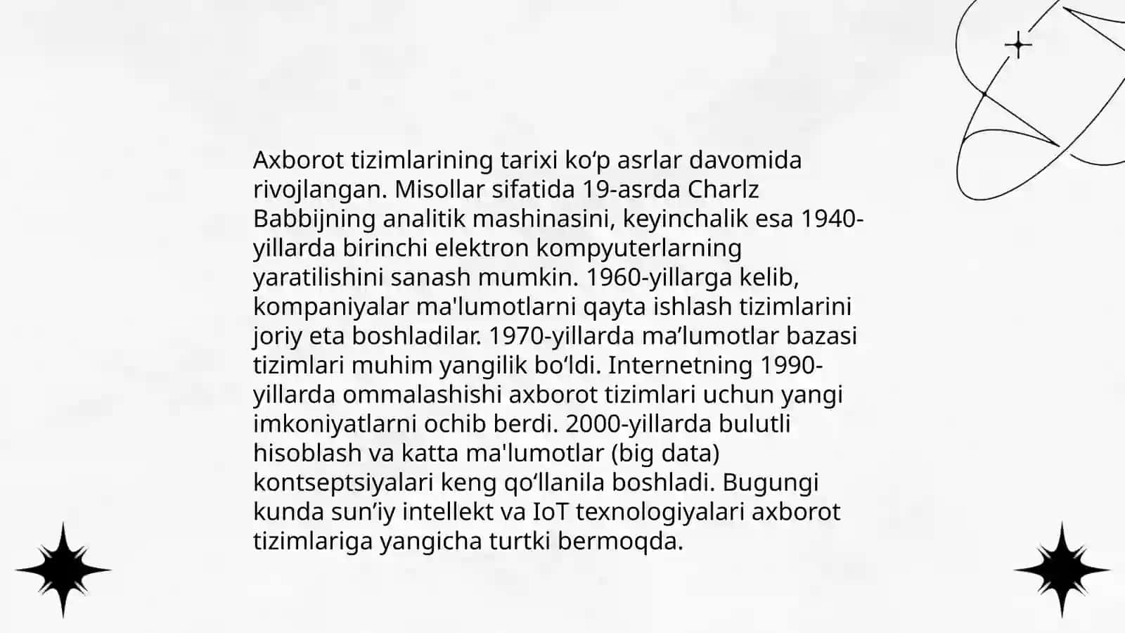 Axborot tizimlarining tushunchasi 4