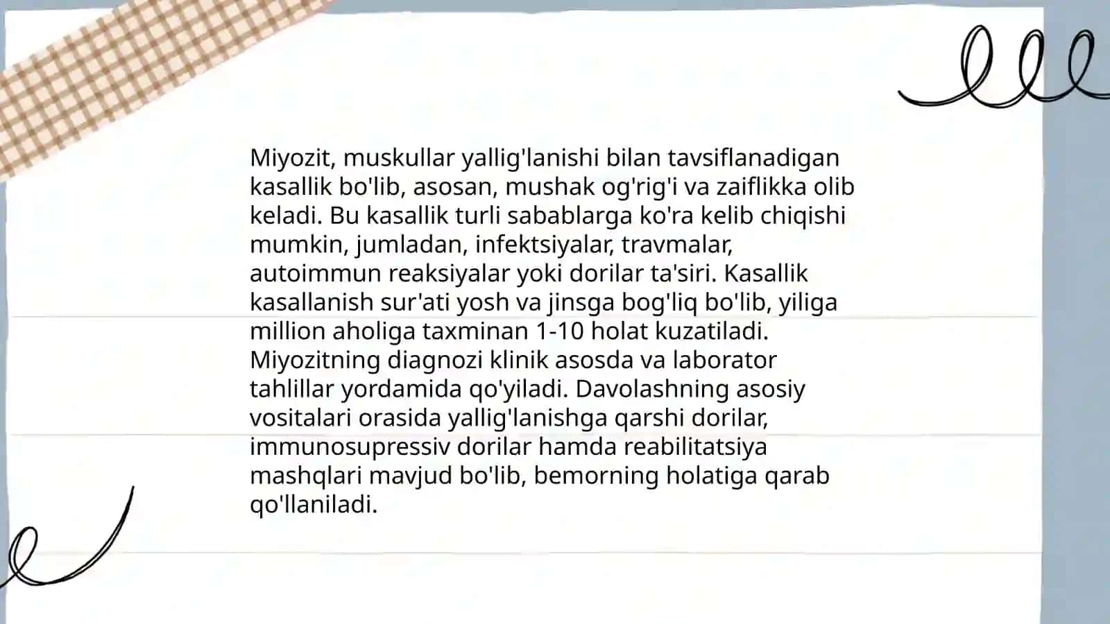 Mushak sistemasining kasalliklari 4