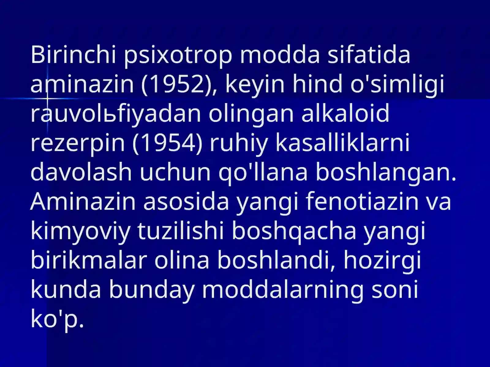 Neyroleptiklar va antidepressantlar farmakologiyasi 4