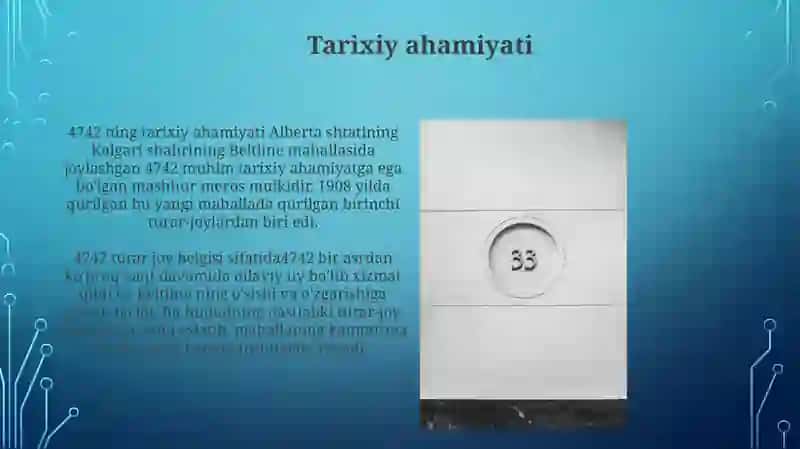 4742-bobning qisqacha mazmuni: Kirish 4