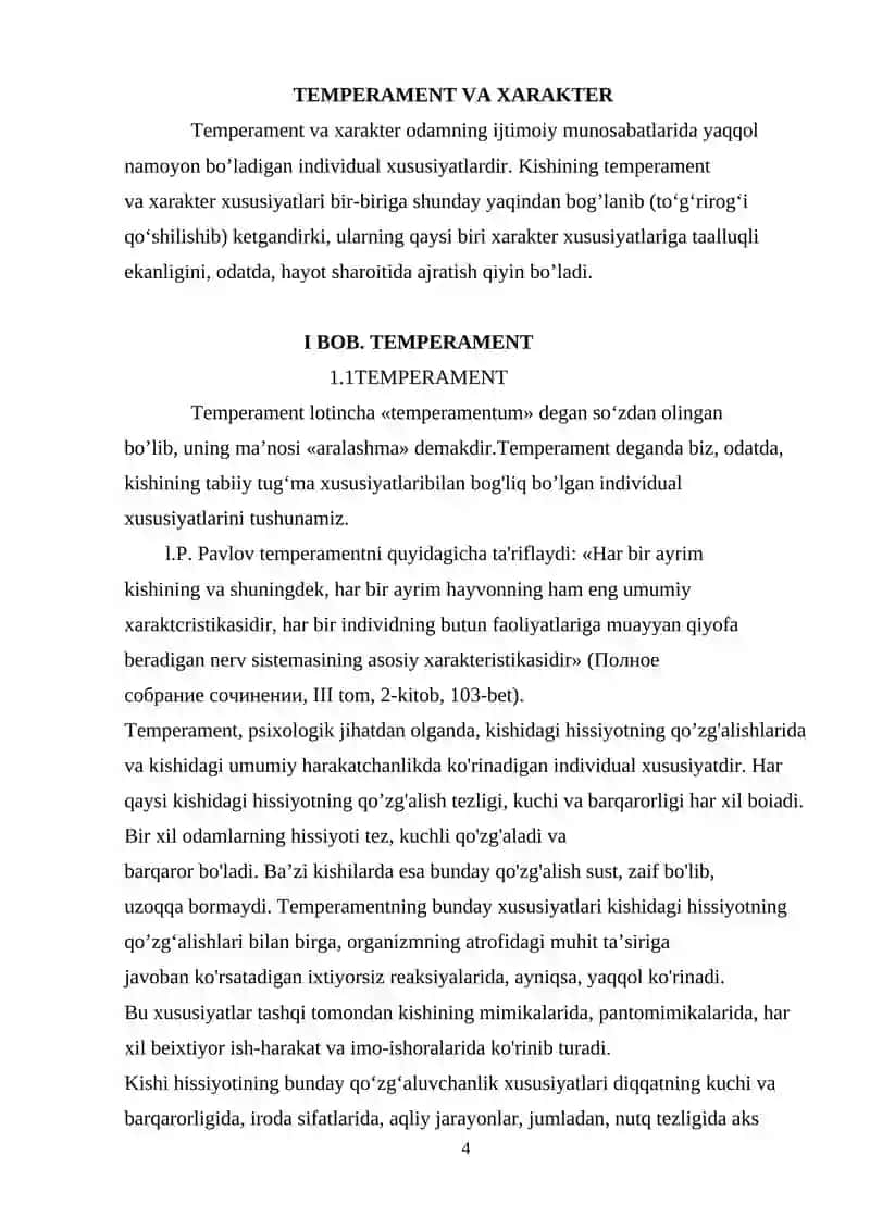 XARAKTER VA TEMPERAMENT 4