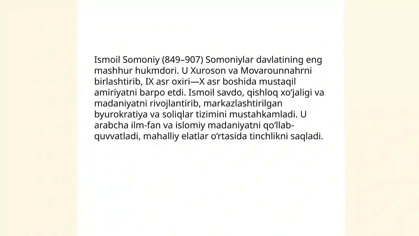 Somoniylar sulolasi tarixi va davri 4