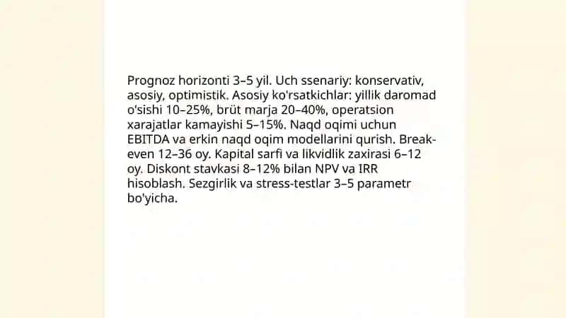 Biznes oʻsish strategiyalarini modellashtirish 4